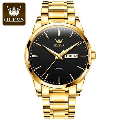 OLEVS Quarz Luxusuhr Gold - EraEssentials