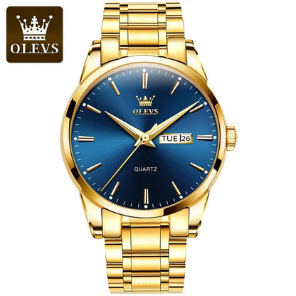 OLEVS Quarz Luxusuhr Gold - EraEssentials