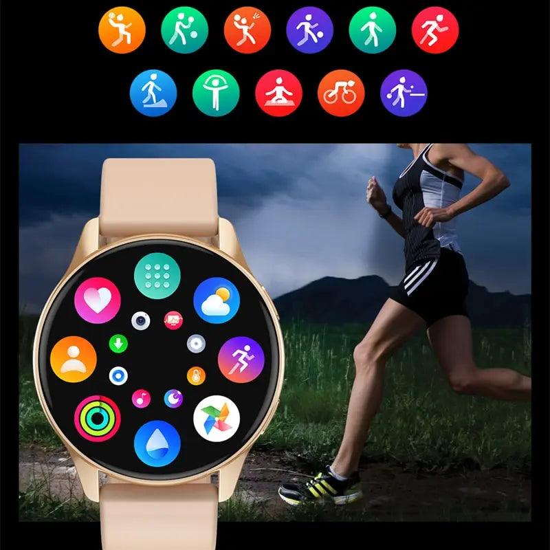 Smartwatch Rund mit Touchscreen für Sport, Fitness, Bluetooth - EraEssentials