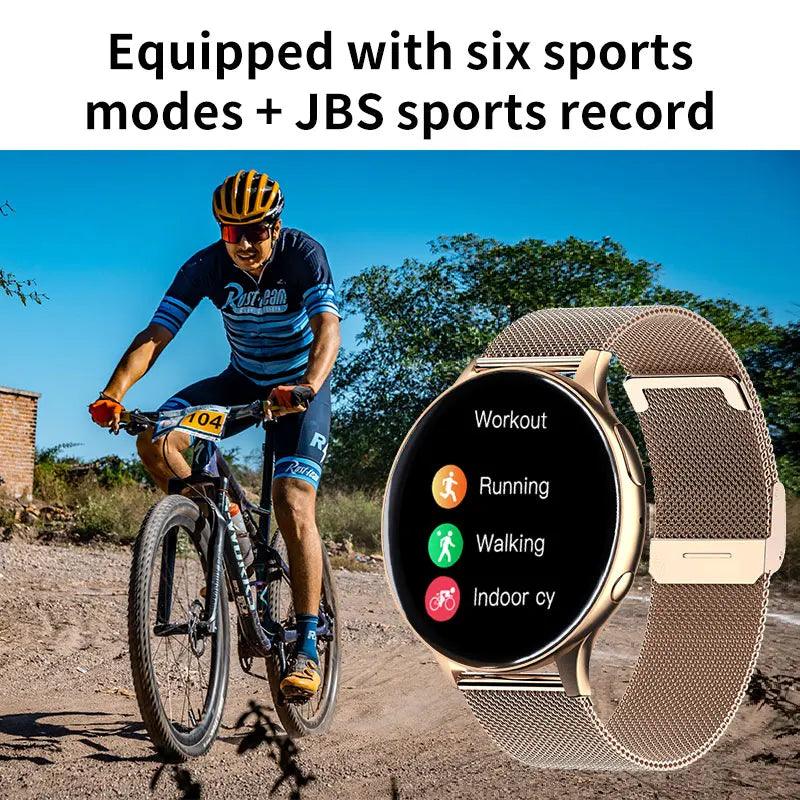 Smartwatch Rund mit Touchscreen für Sport, Fitness, Bluetooth - EraEssentials